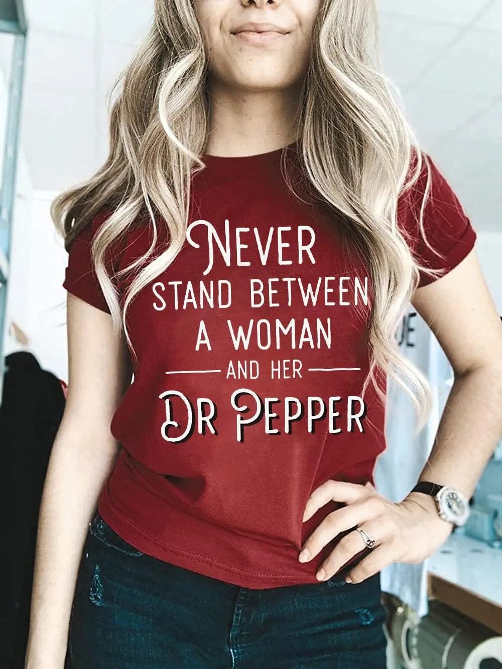 MNLYBABY Funny Saying Shirt for Women Letters Graphic Short Sleeve Casual Top Tees