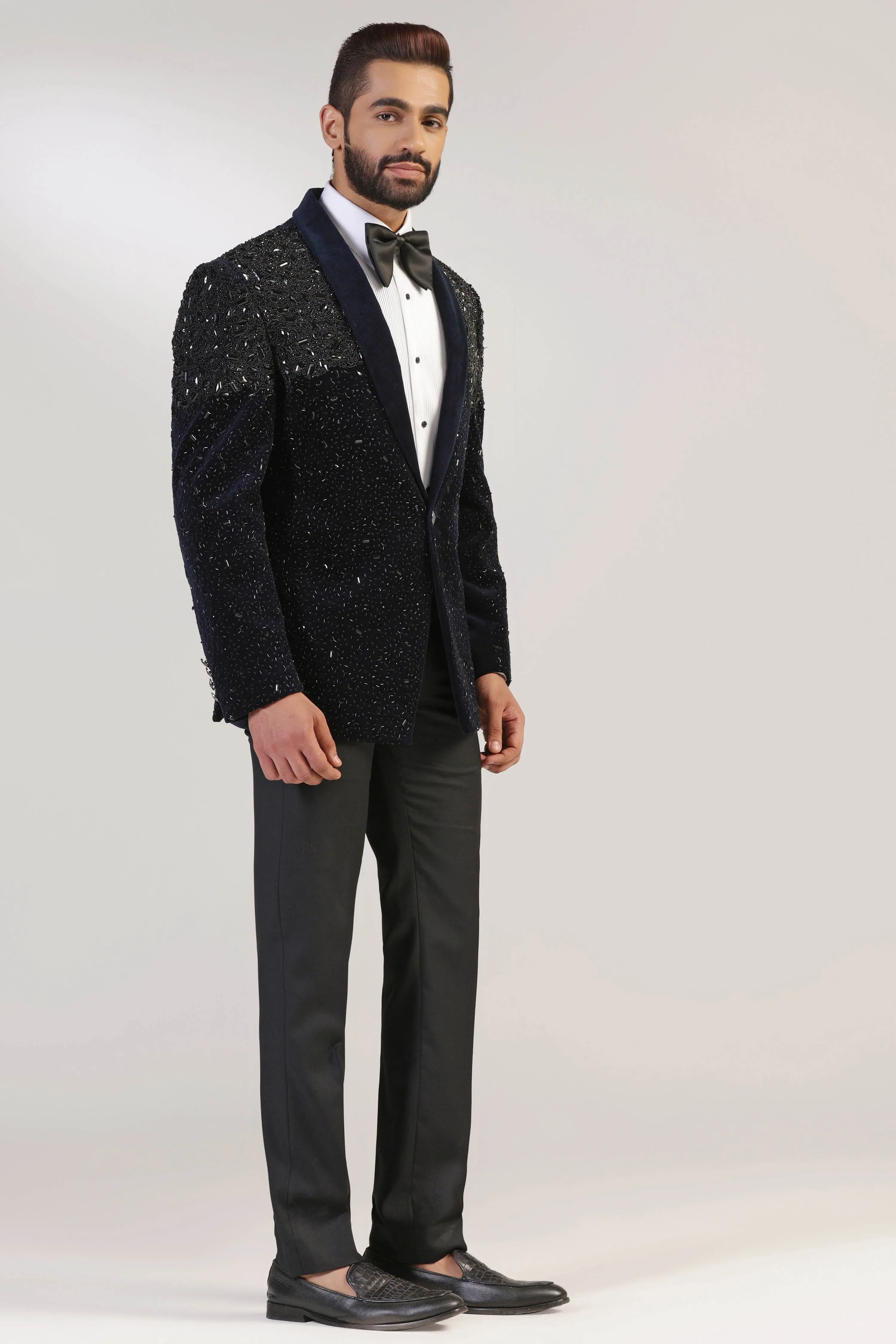 Navy Velvet Tuxedo