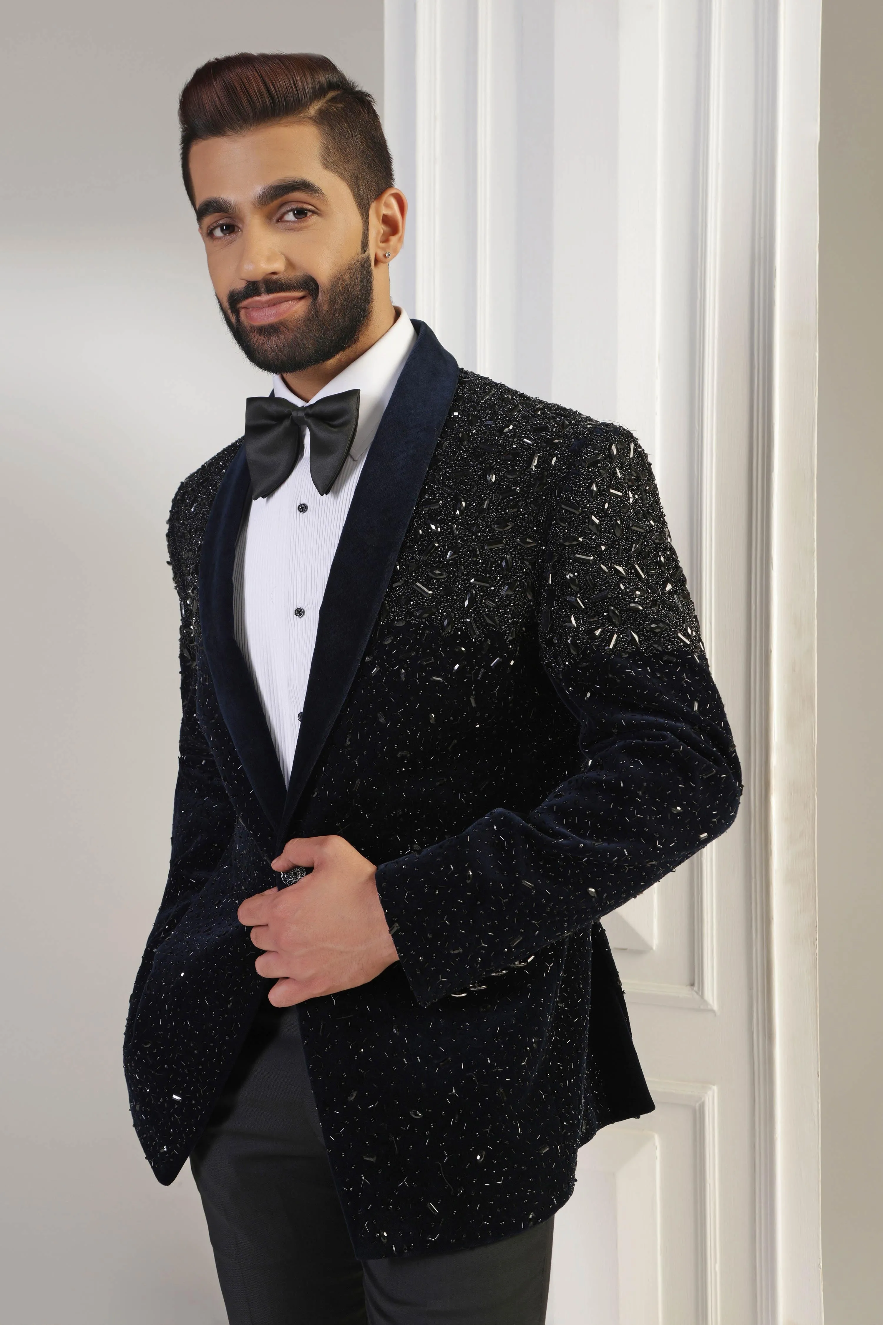 Navy Velvet Tuxedo