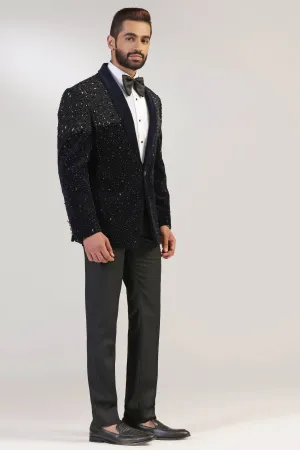Navy Velvet Tuxedo