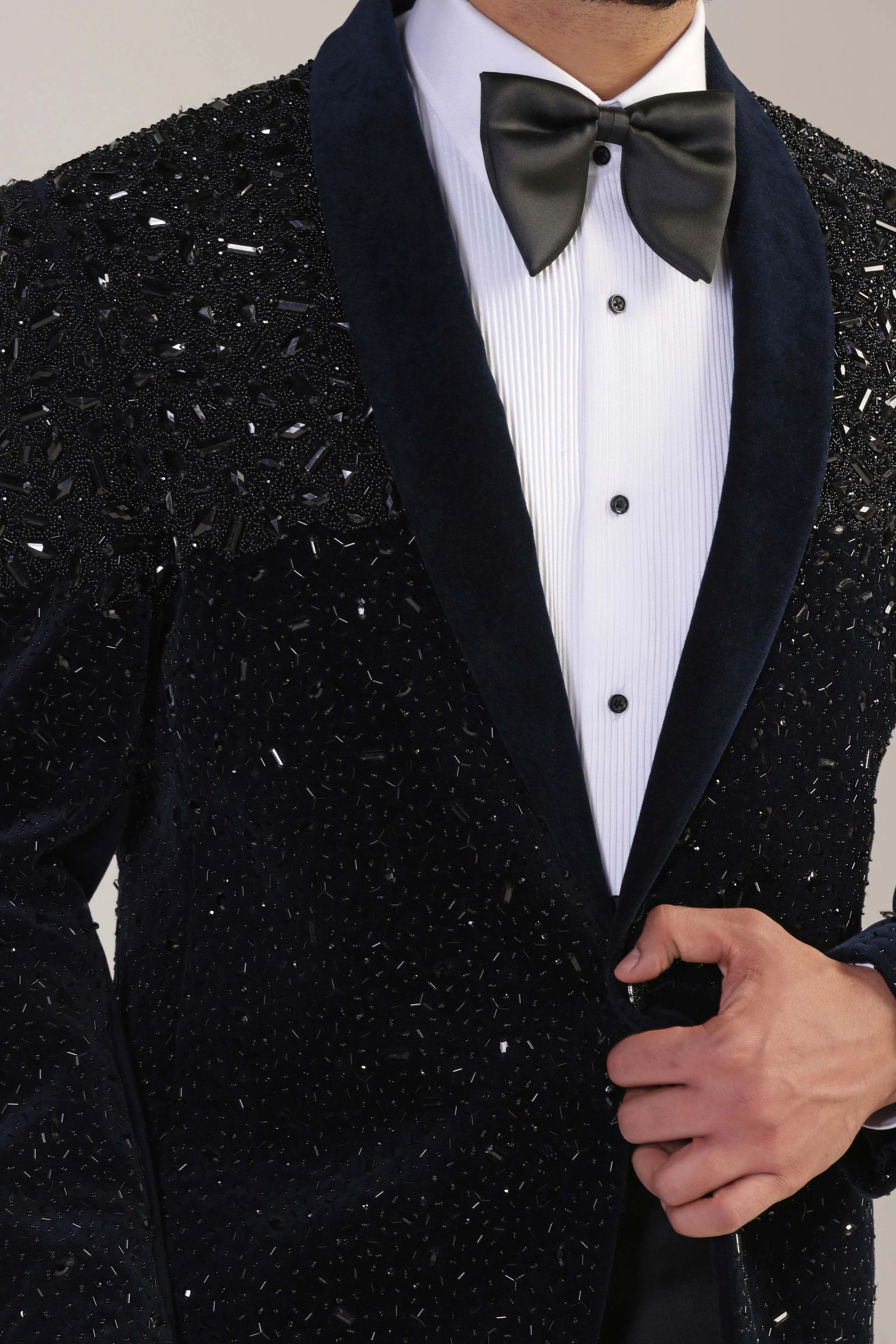 Navy Velvet Tuxedo