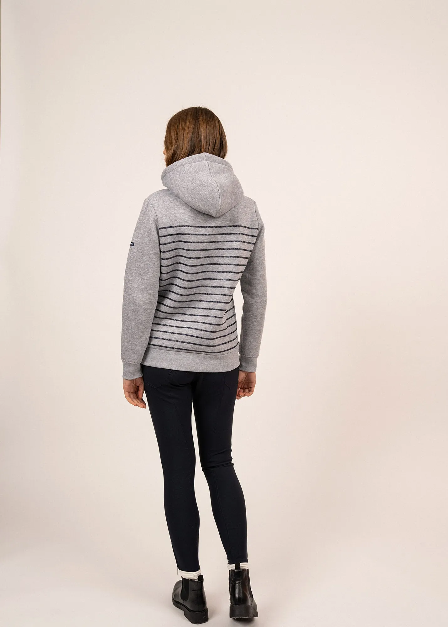 Océane hoodie - SAINT JAMES x Pénélope (GRIS/MARINE)