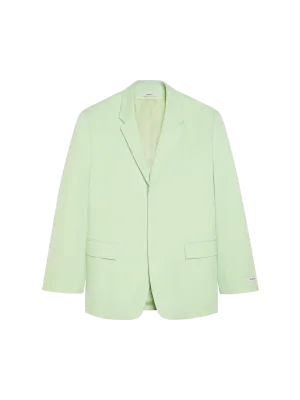 Organic Cotton Oversized Tailored Jacket—pistachio