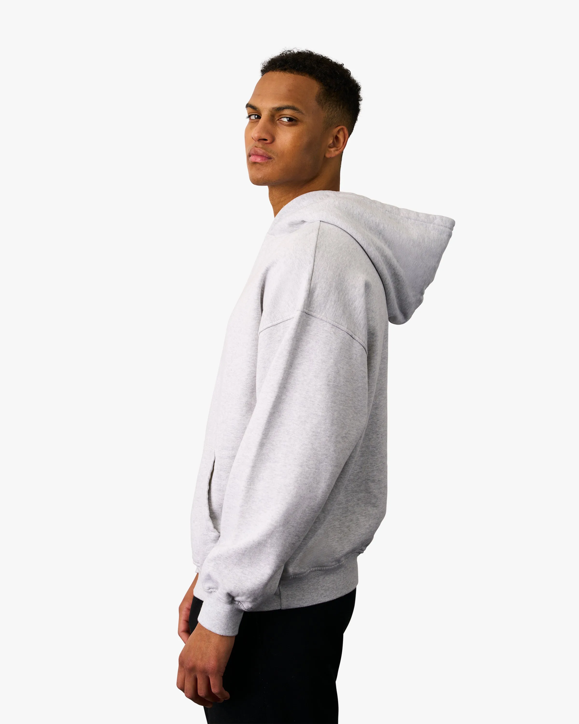 Organic Oversized Hood - Purple Jade