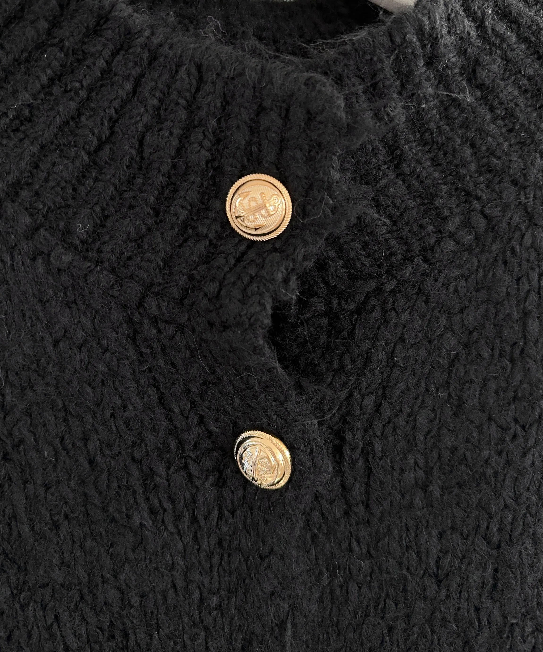 Oversize Strickjacke Jalsien Schwarz