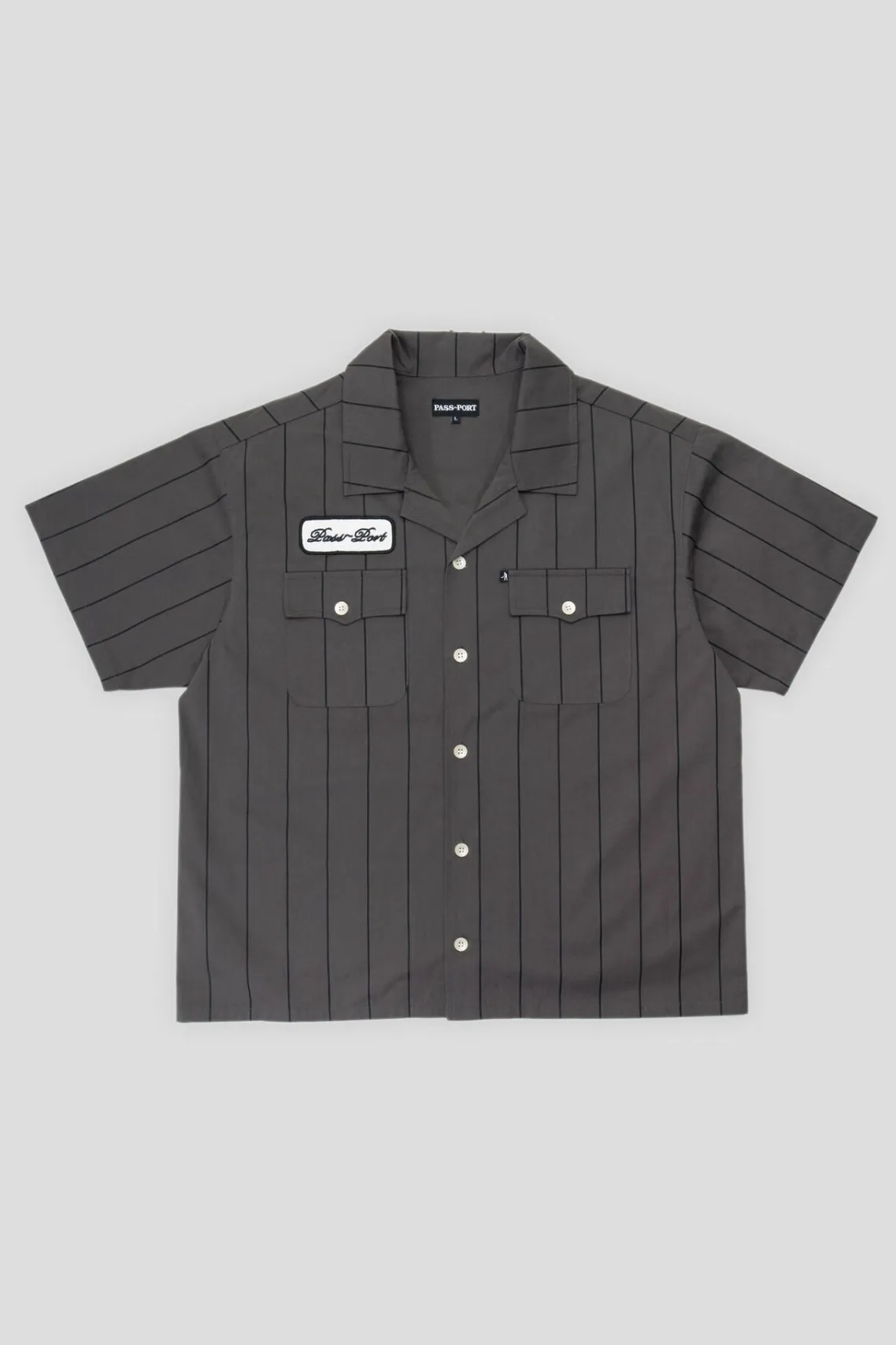 PASS~PORT STRIPED CASUAL SHIRT - TAR