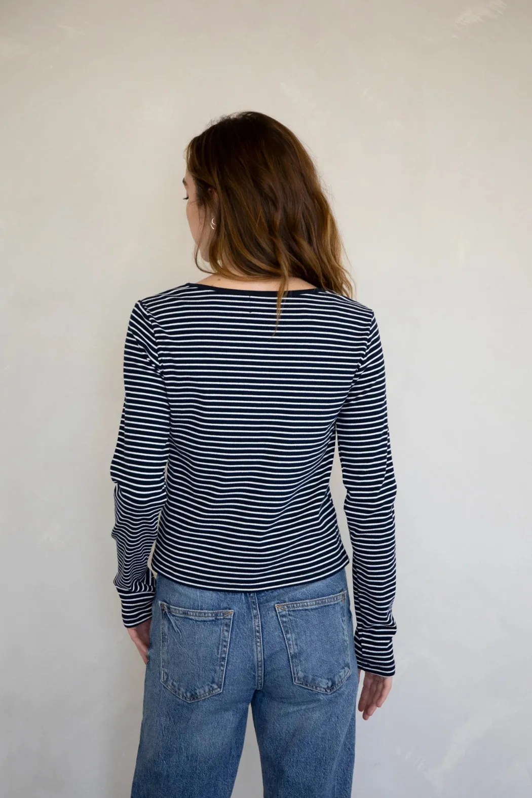 Paula Tank   Sweater Set Navy   Ivory