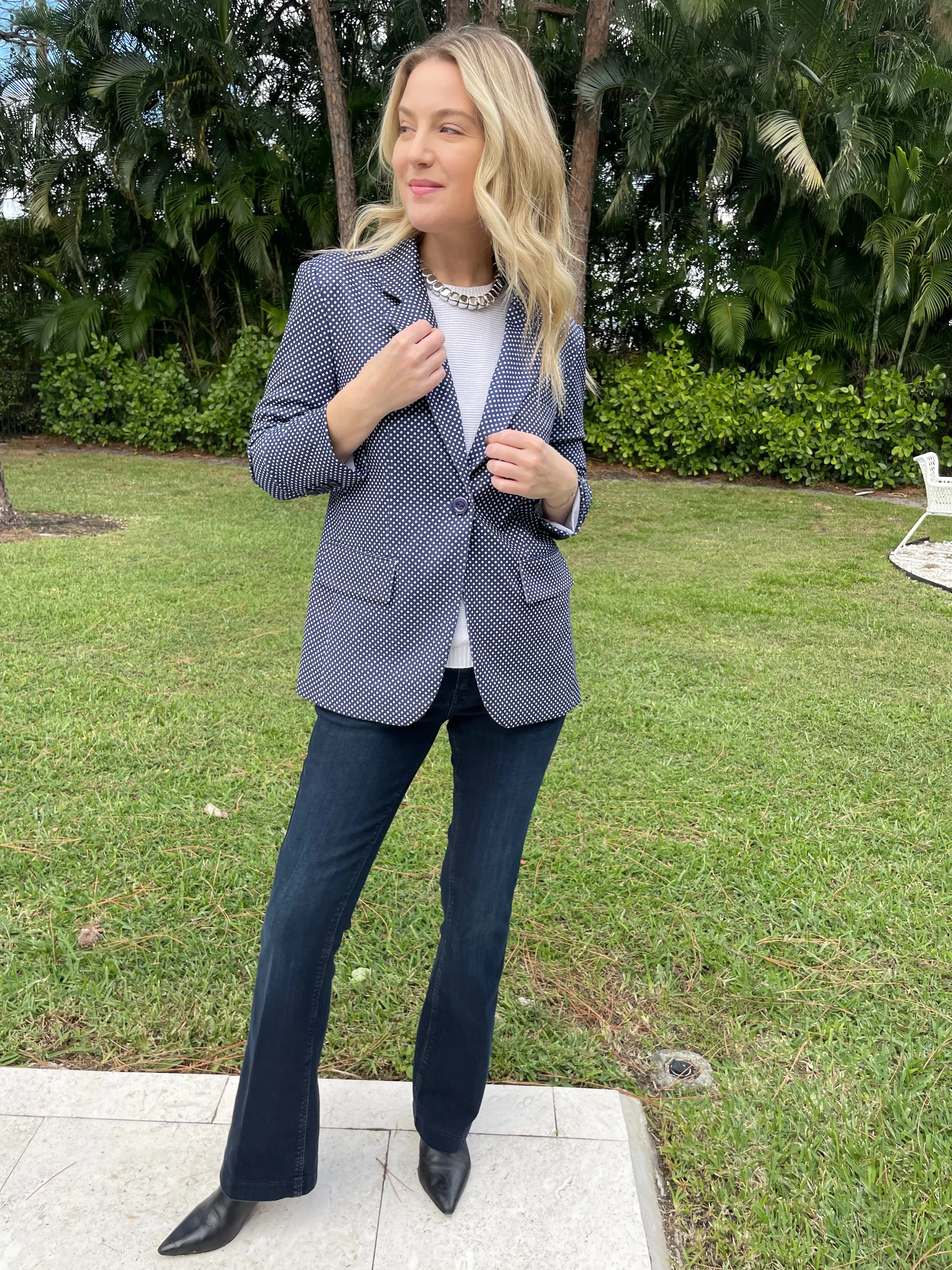 Pindot Jaime Blazer - Navy