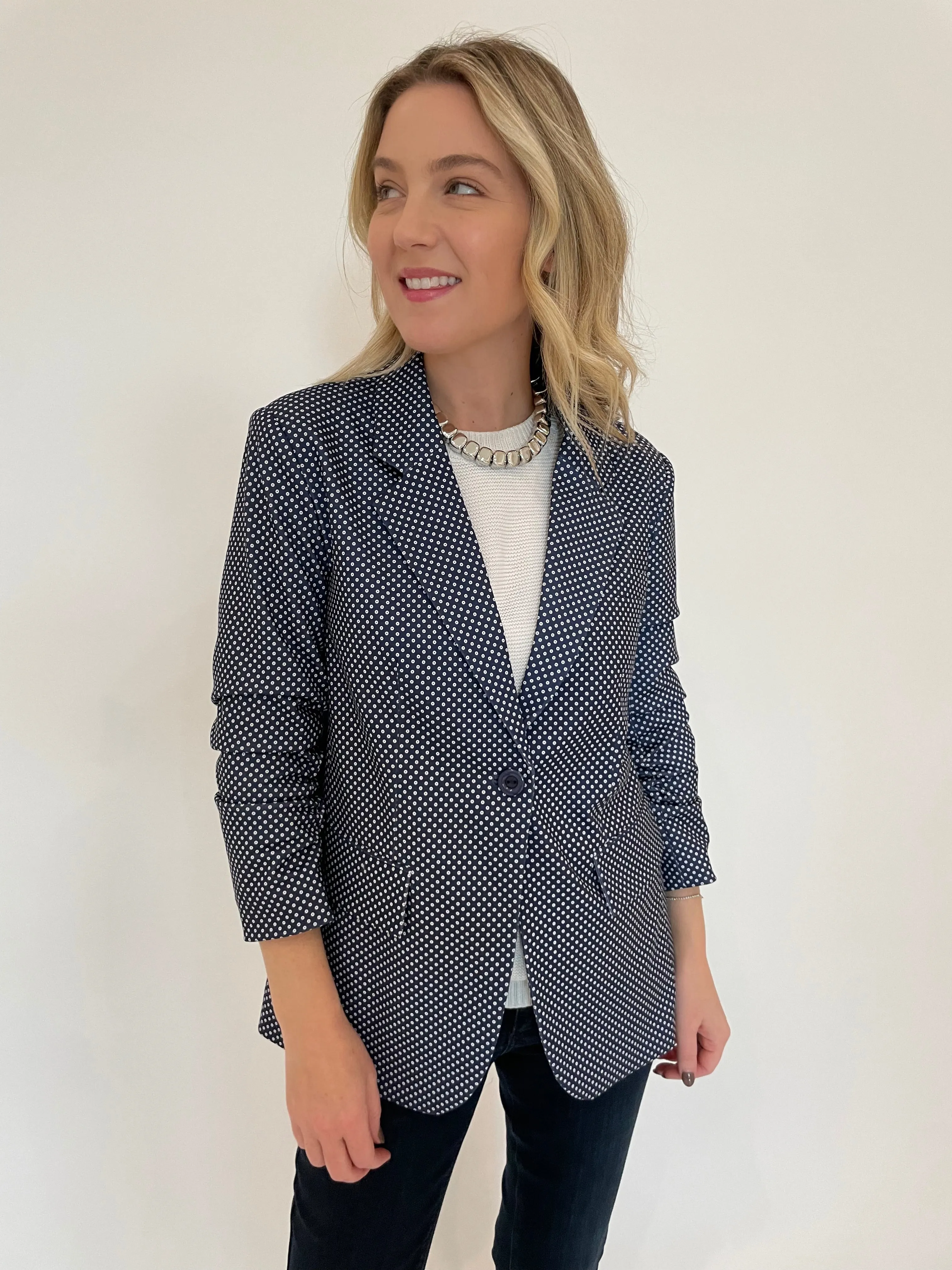 Pindot Jaime Blazer - Navy