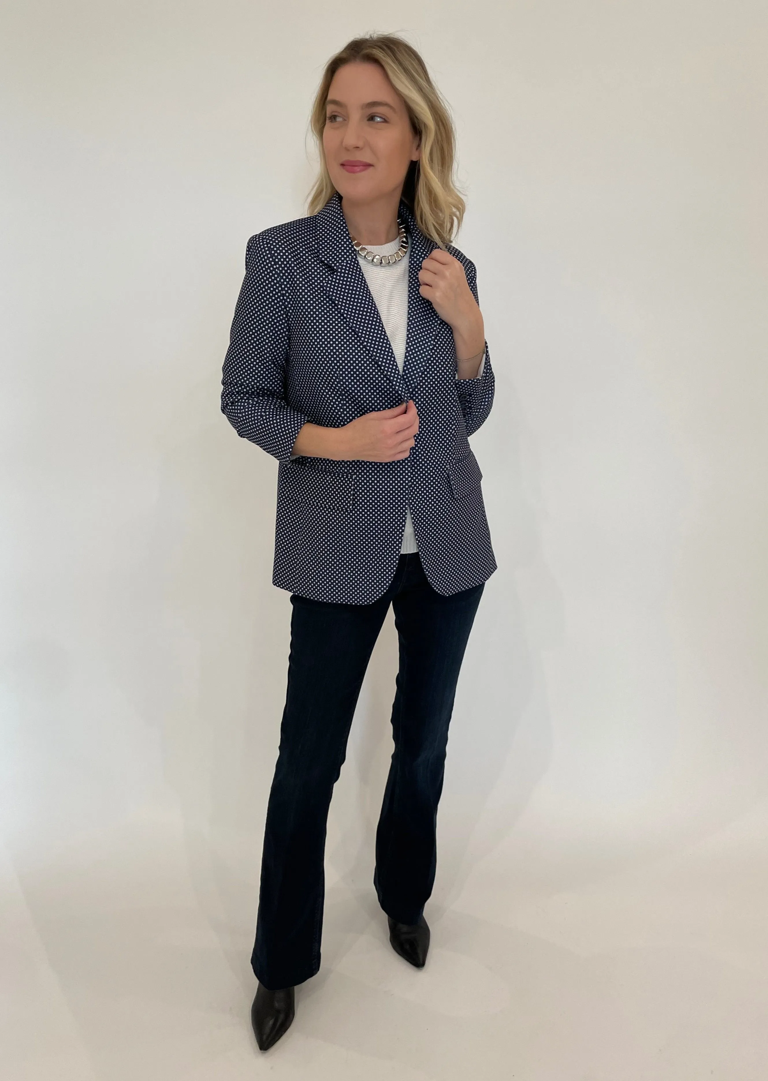 Pindot Jaime Blazer - Navy
