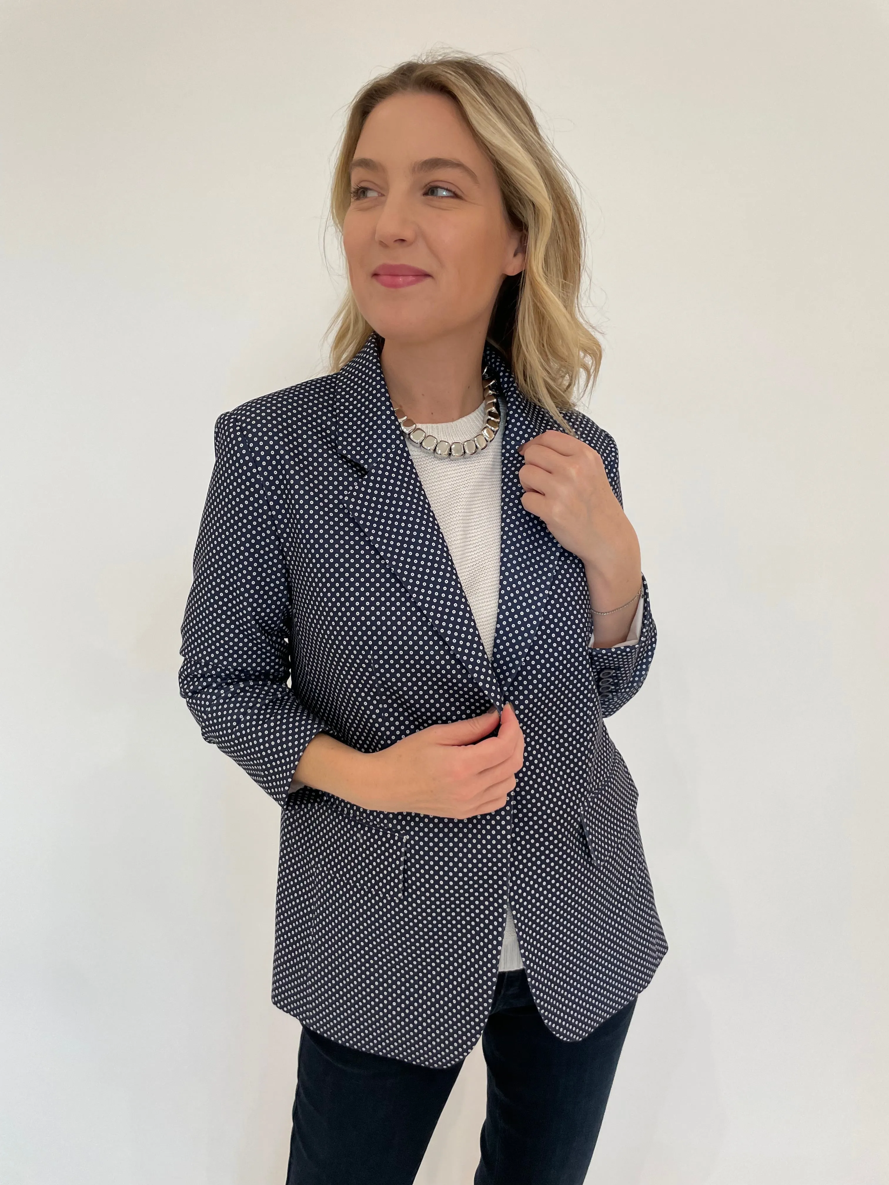 Pindot Jaime Blazer - Navy