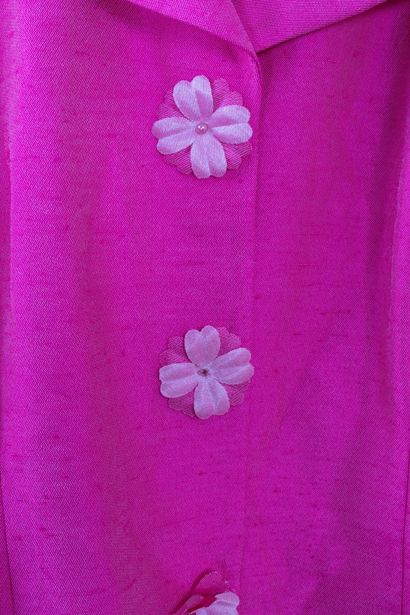Positivity Attitude 80s Pink Cropped Blazer