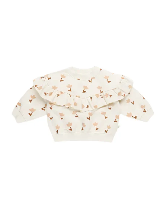 Quincy Mae infant & girls ruffle fleece sweatshirt