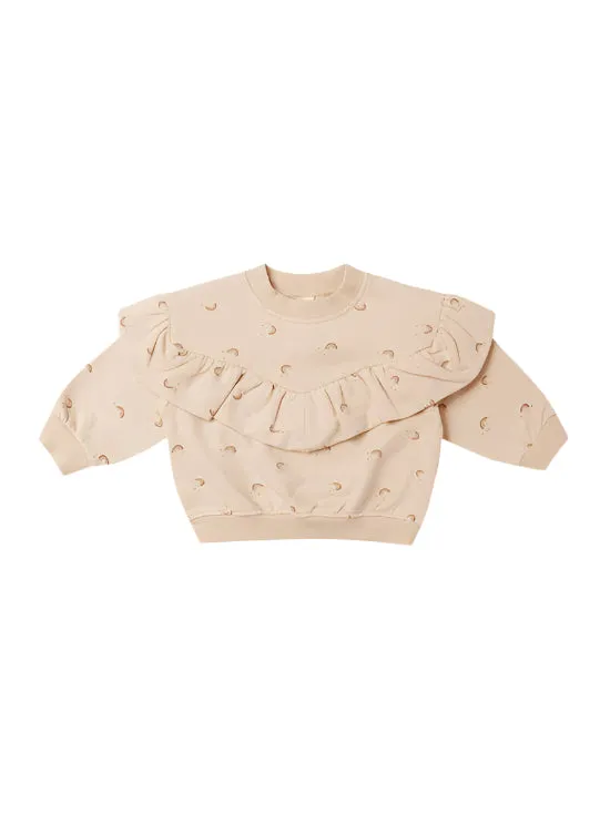 Quincy Mae infant & girls ruffle fleece sweatshirt