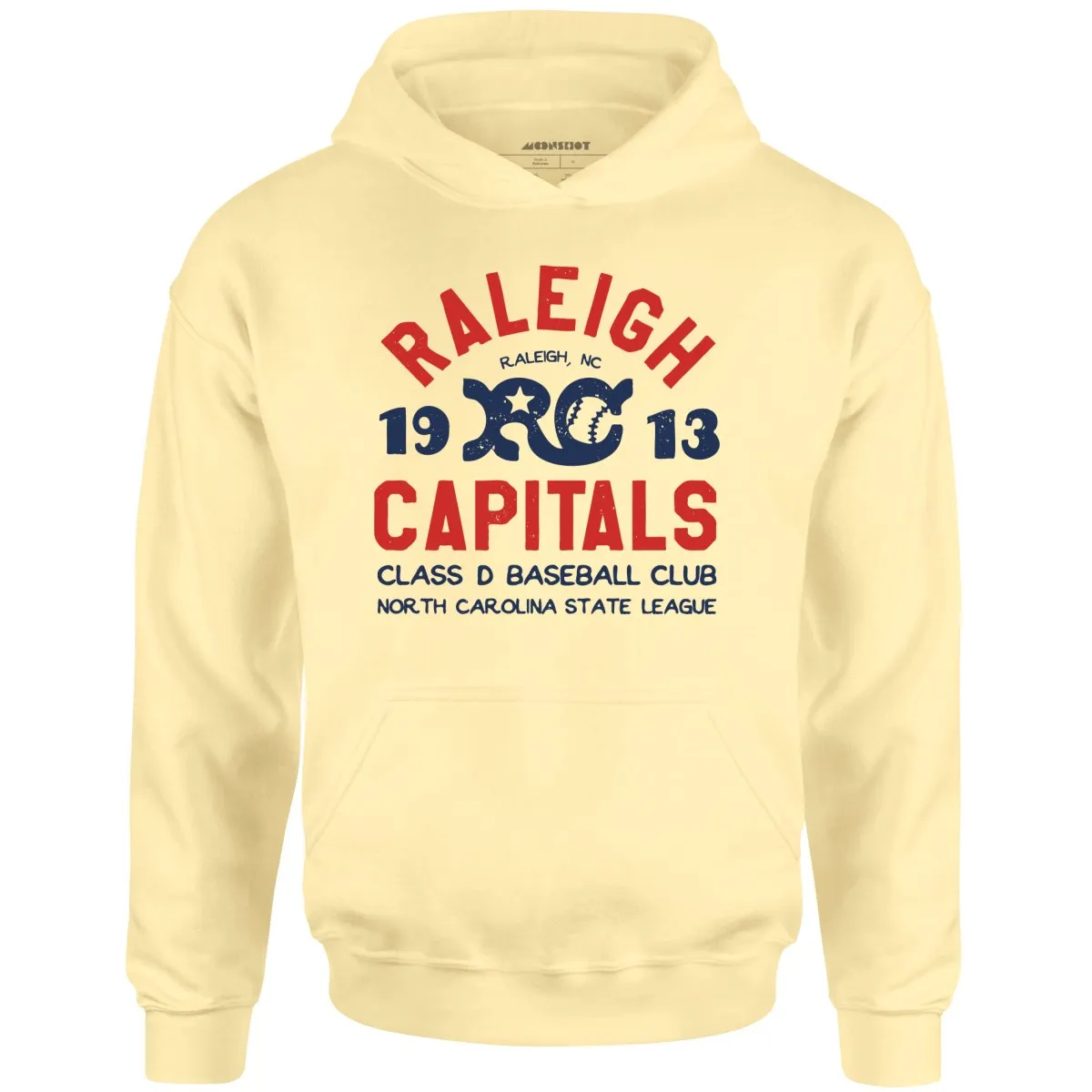 Raleigh Capitals - North Carolina - Vintage Defunct Baseball Teams - Unisex Hoodie