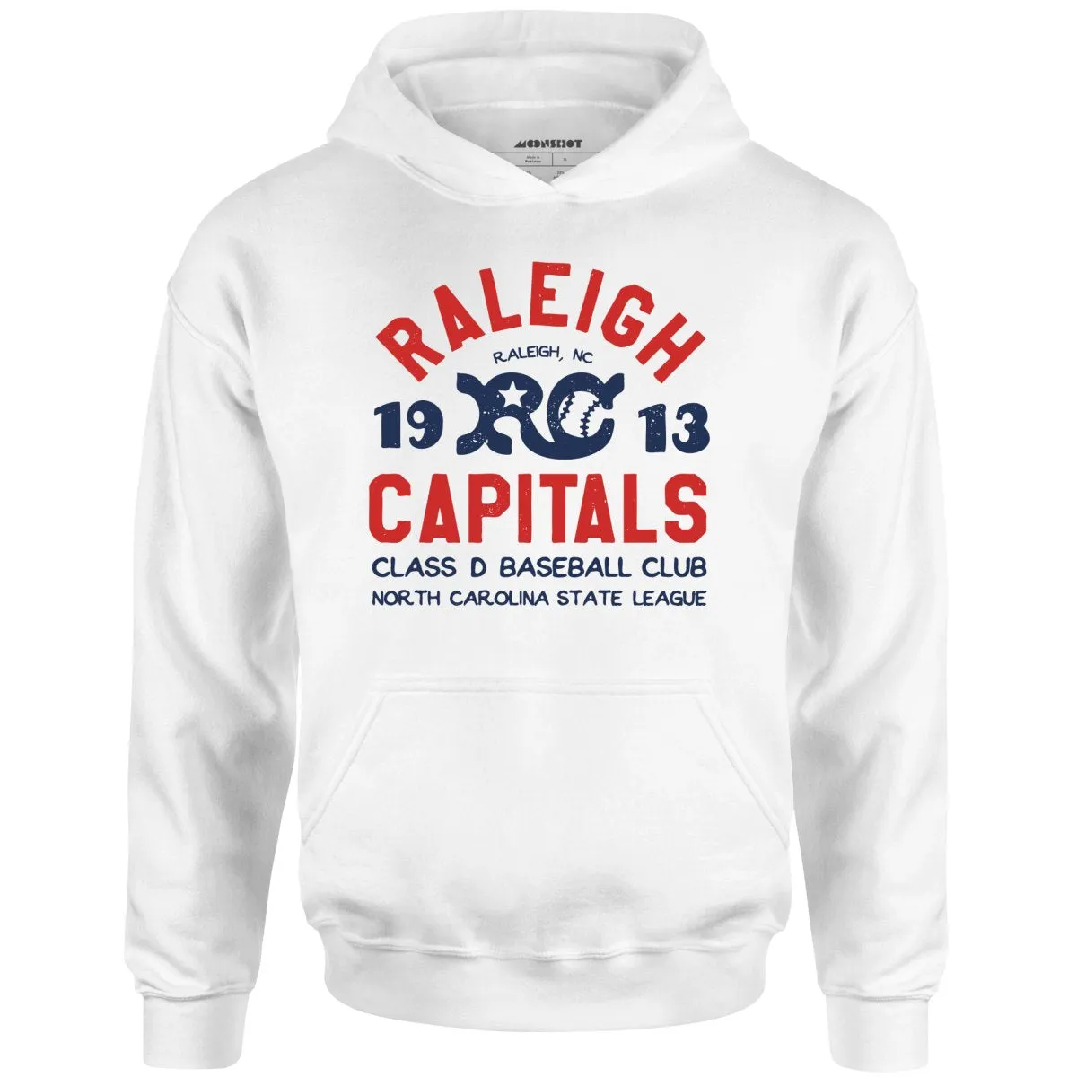 Raleigh Capitals - North Carolina - Vintage Defunct Baseball Teams - Unisex Hoodie
