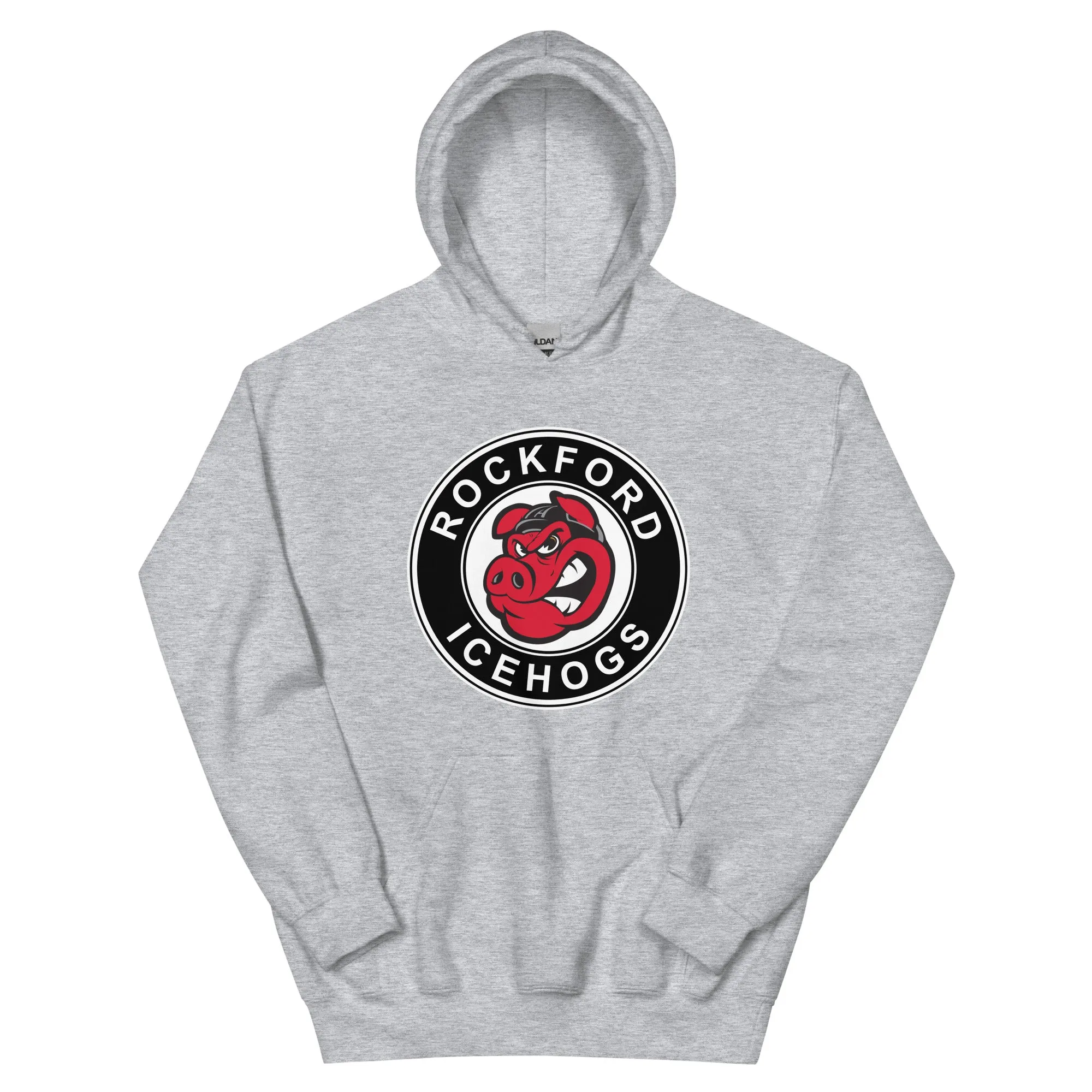 Rockford IceHogs Adult Primary Logo Pullover Hoodie