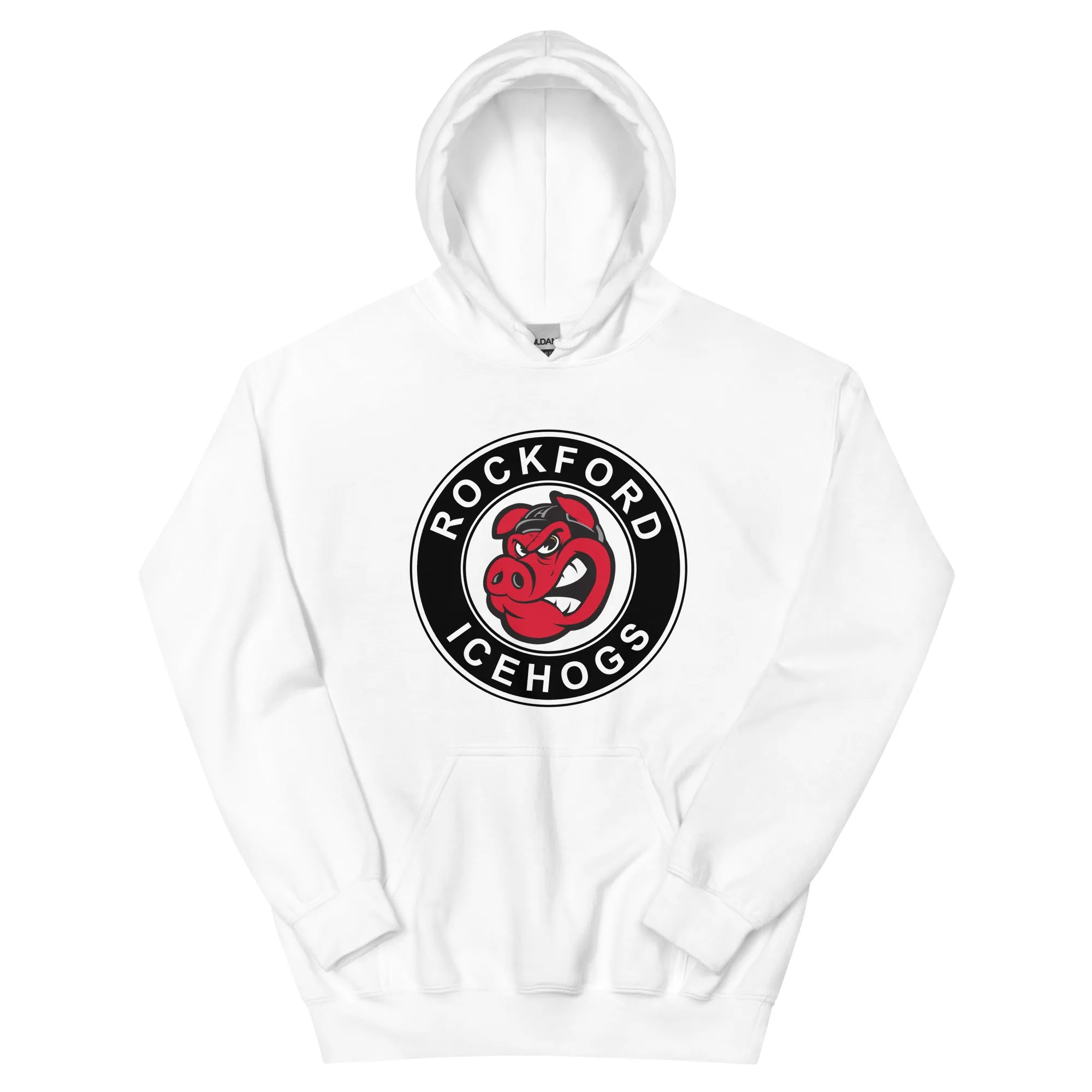 Rockford IceHogs Adult Primary Logo Pullover Hoodie