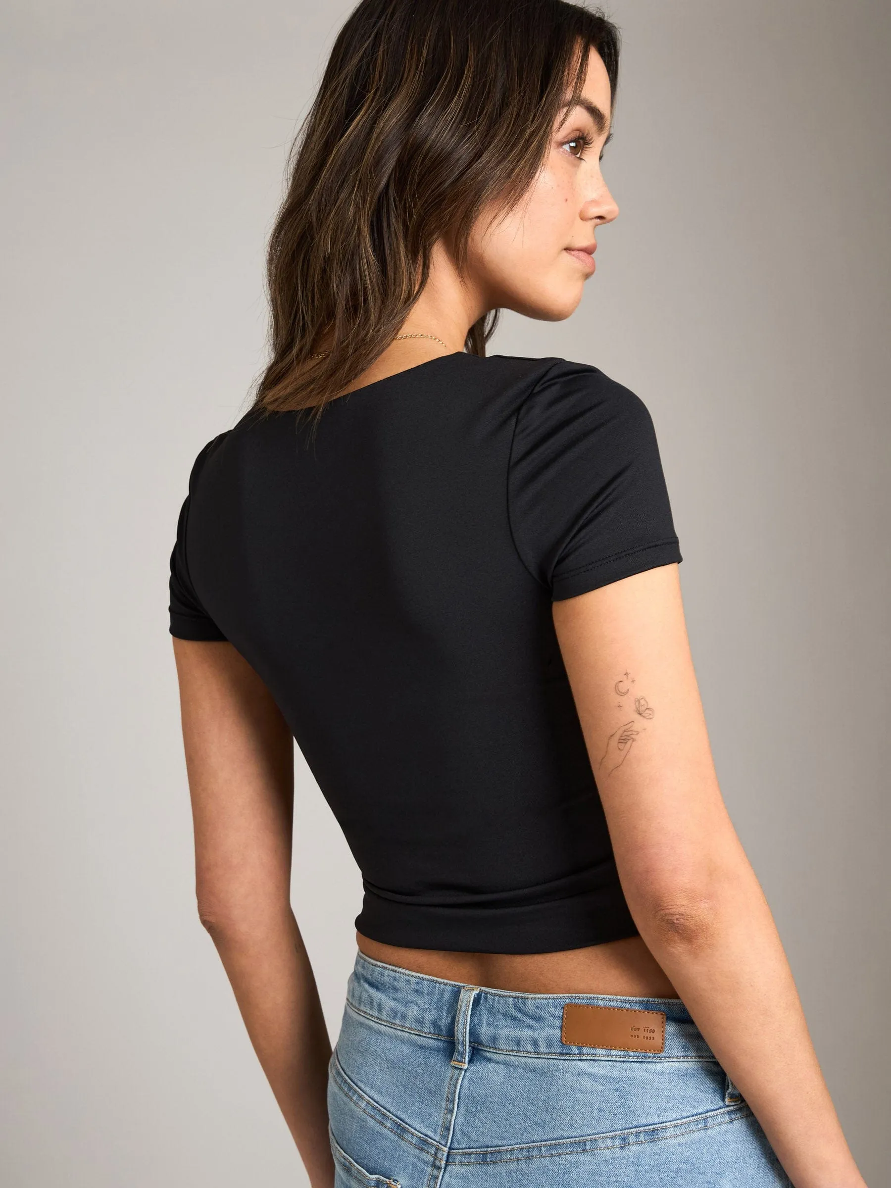 Roxi Short Sleeve Crew Top