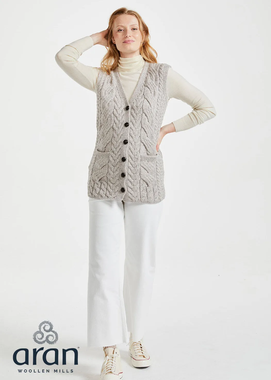 Saoirse Aran Supersoft Cardigan | Oatmeal