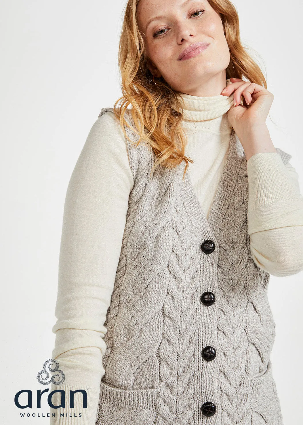 Saoirse Aran Supersoft Cardigan | Oatmeal
