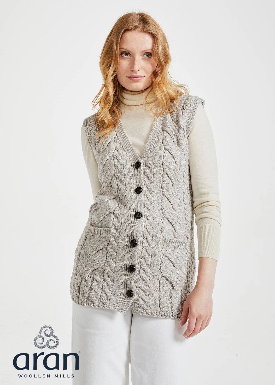 Saoirse Aran Supersoft Cardigan | Oatmeal