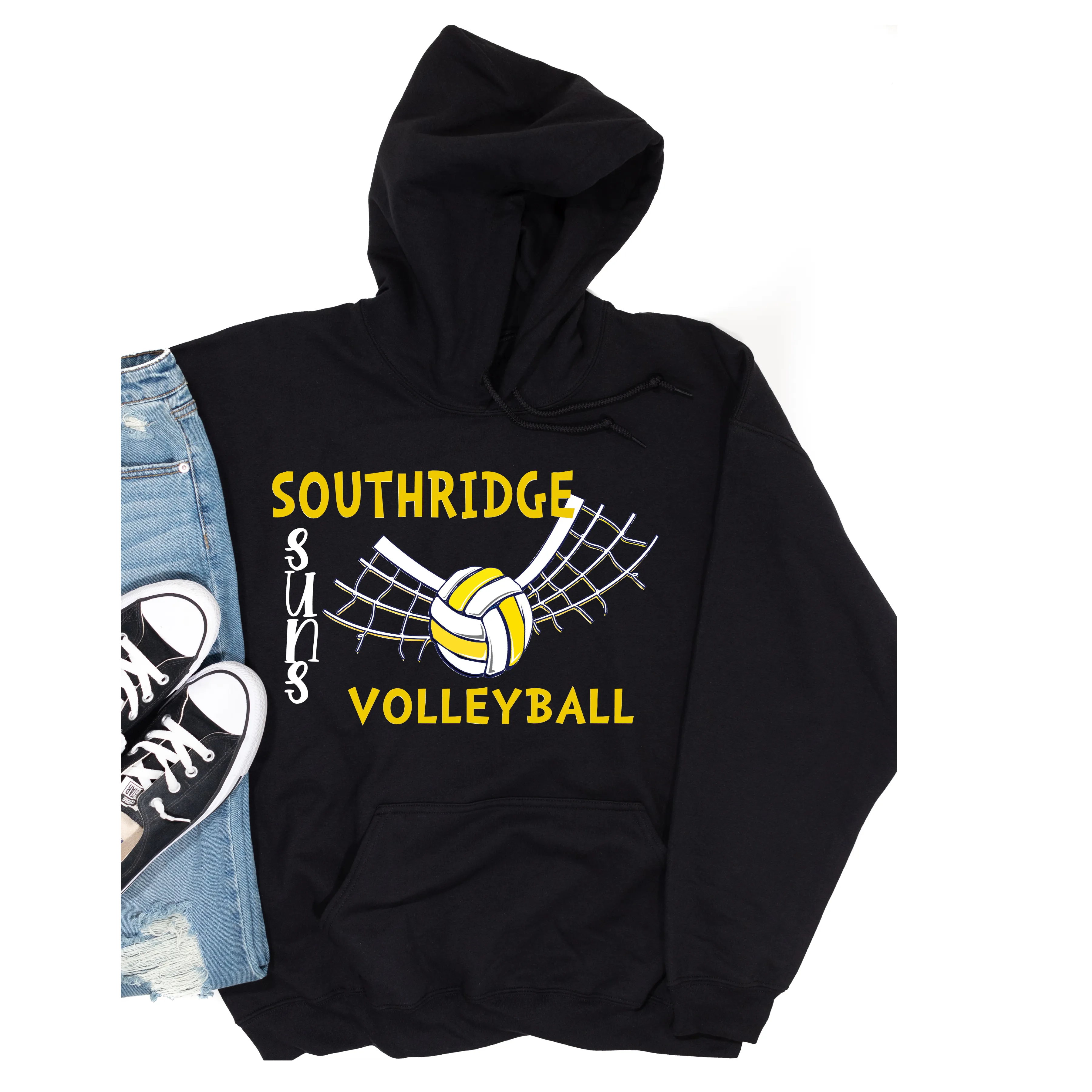 SHS volleyball hoodie- black