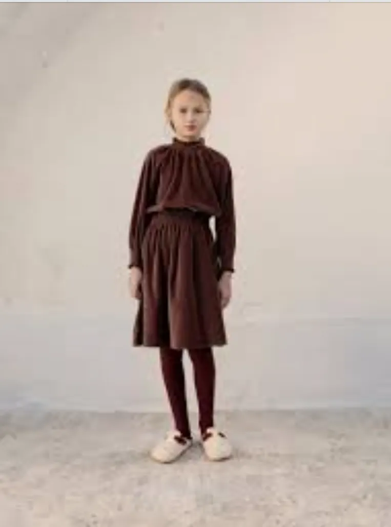 Skirt Smocked Brownie