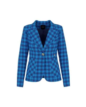 Smythe Blue Check Patach Pocket Duchess
