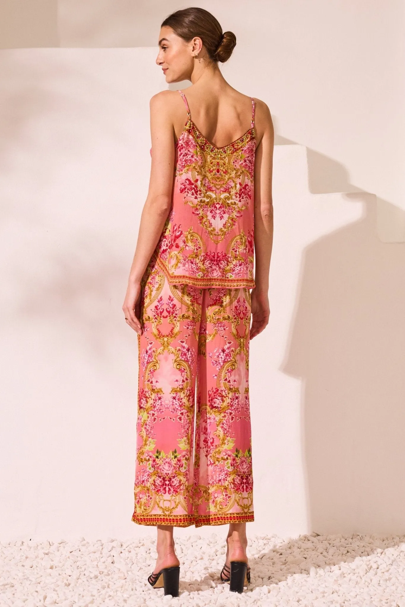 Summer In Pink Palazzo Pants