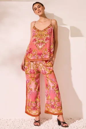Summer In Pink Palazzo Pants