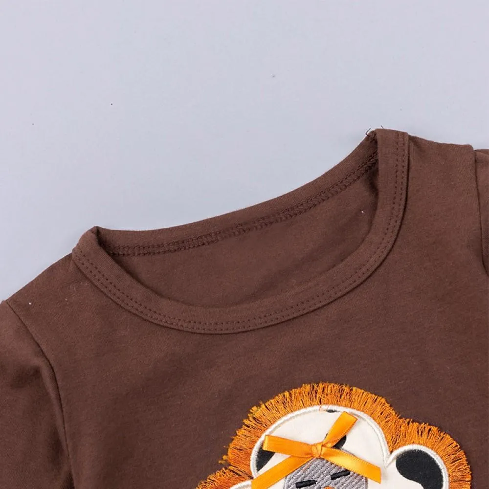 Toddler Girls Little Bird Printed Top & Pants Baby Girl Clothes Wholesale