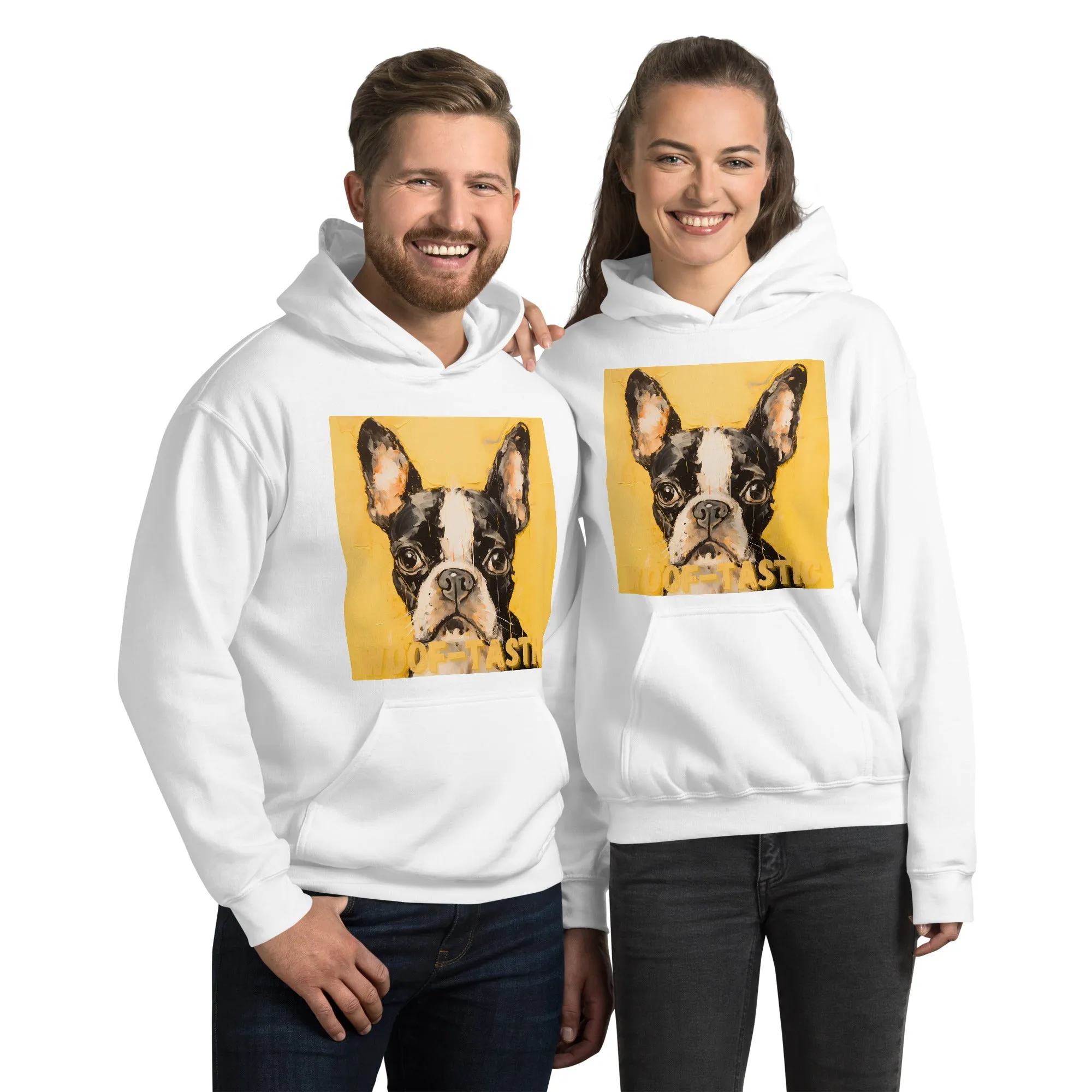 Unisex Hoodie Woof-tastic Boston Terrier