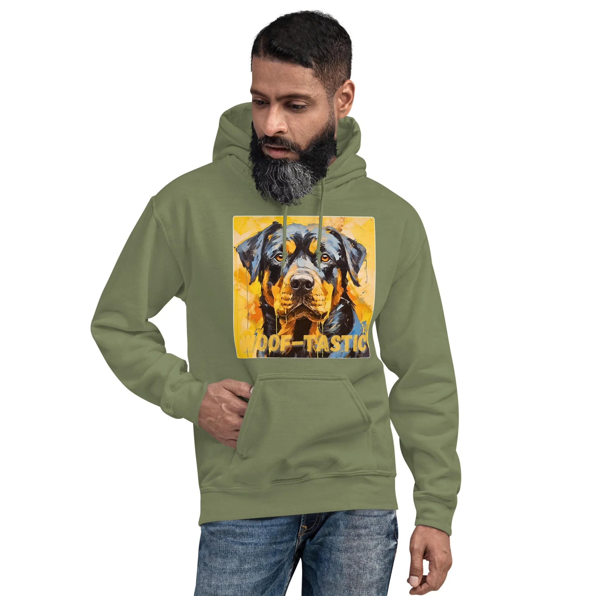 Unisex Hoodie, Woof-tastic Rottweiler