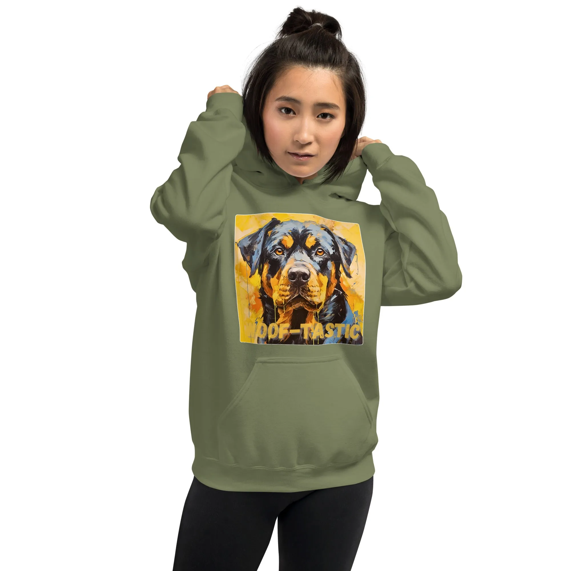 Unisex Hoodie, Woof-tastic Rottweiler