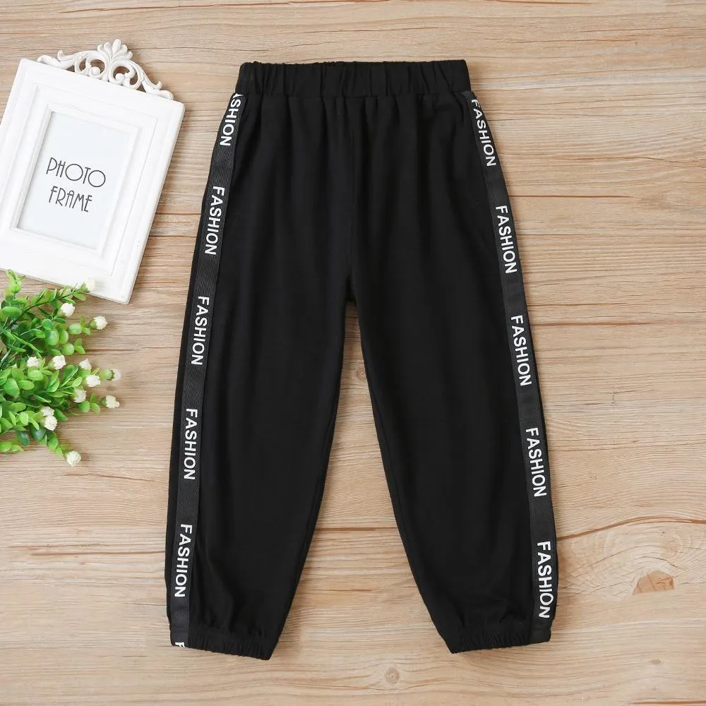 Unisex Star Smiley Face Long Sleeve Top & Pants Kids Fashion Wholesale