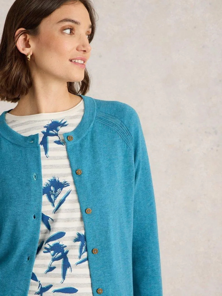White Stuff Lulu Cardigan- Mid Blue
