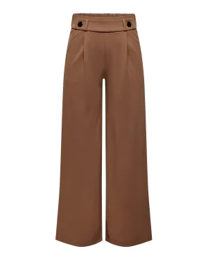 Wide Leg Culottes - Plain Pattern Soft Comfortable and Breathable