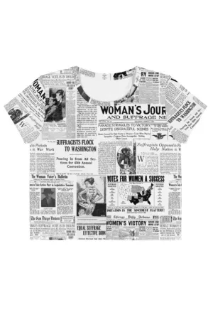 Women Suffrage Crop Tee