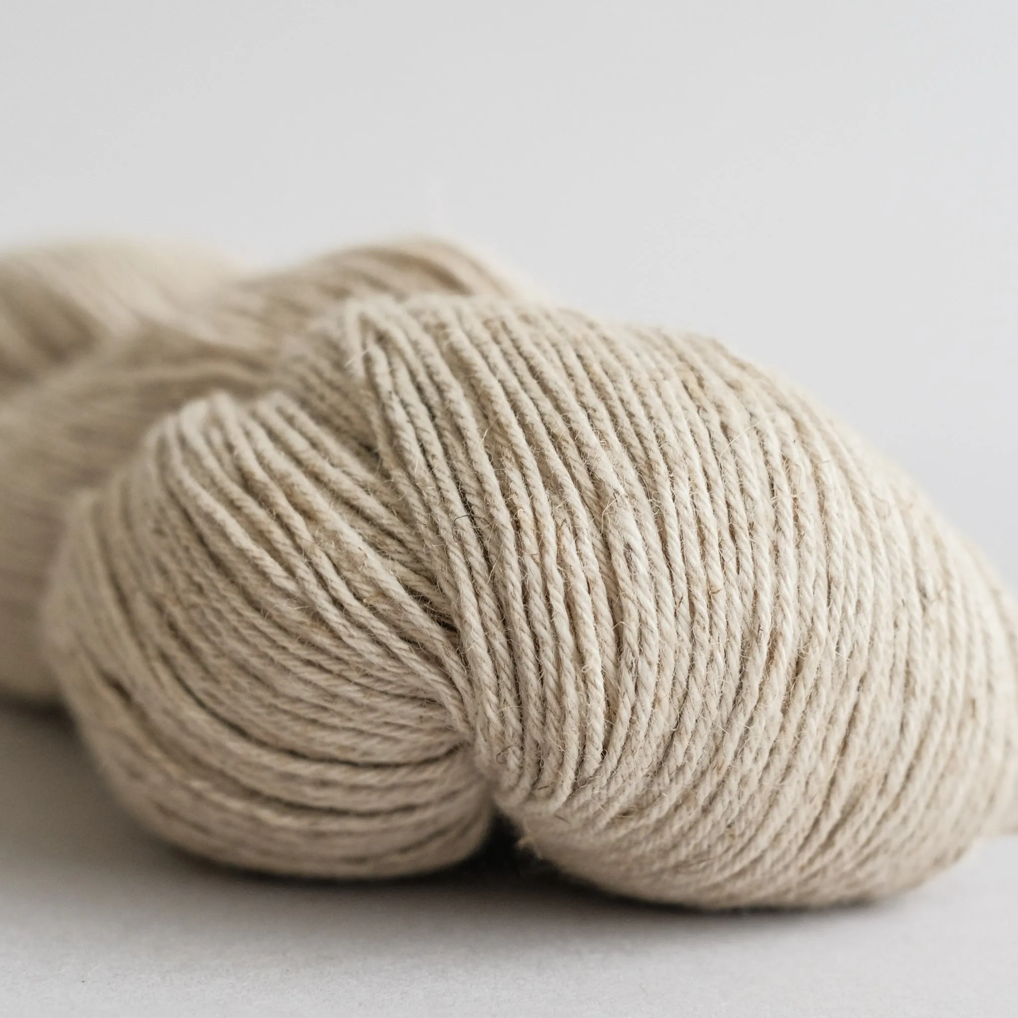 Yarn Blank - 60% Organic Cotton/40% Linen - Fingering / Natural - 5 Pack