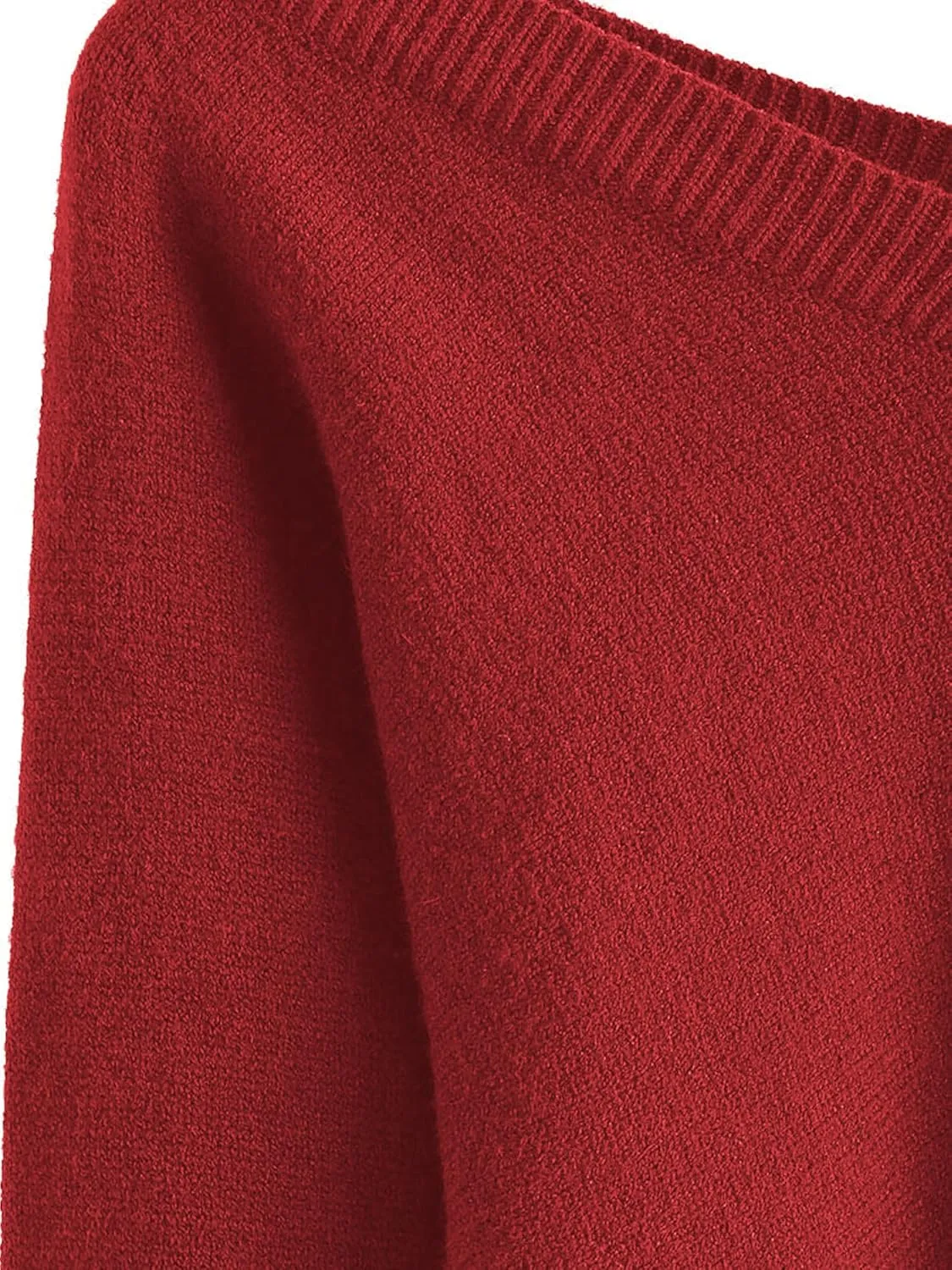 ZAFUL Women's Cropped Sweater V-Neck Long Sleeve Crop Sweater Pullover Jumper Knit Top