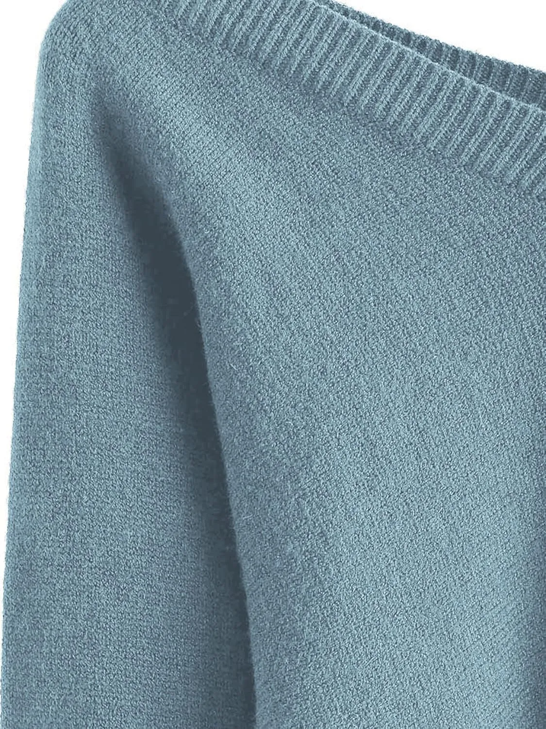 ZAFUL Women's Cropped Sweater V-Neck Long Sleeve Crop Sweater Pullover Jumper Knit Top