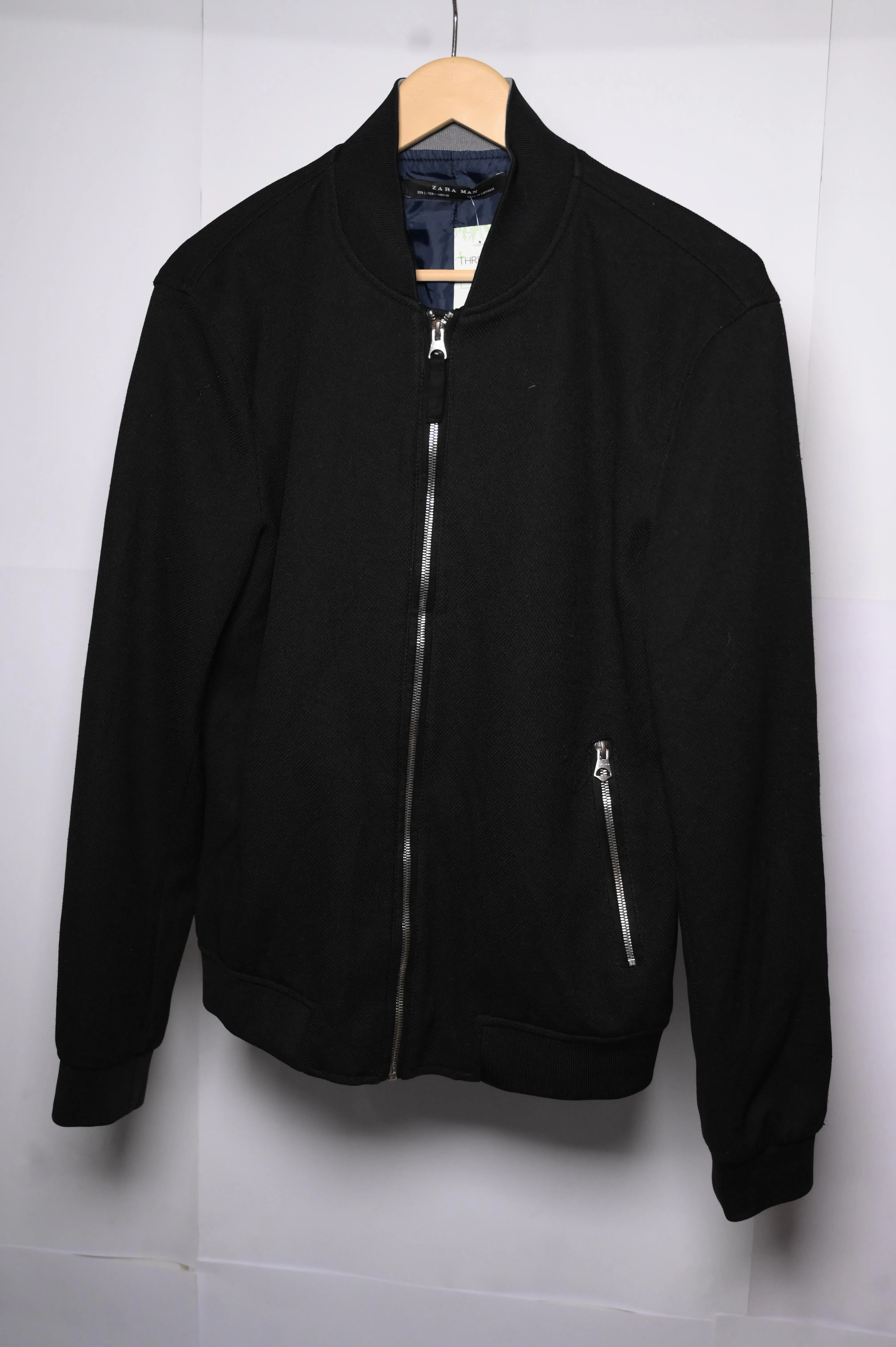 Zara Man Black Large Jacket